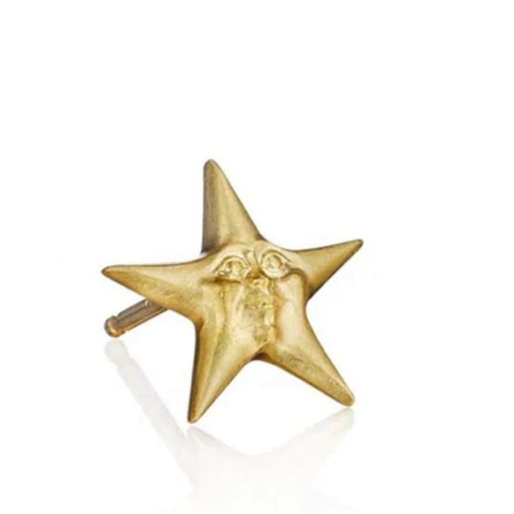 Anthony Lent Small Starface Stud Earrings